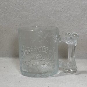 The Flintstones Mug RocDonalds‎ 1993 McDonalds Pre-Dawn Glass Cup Mug USA Vntg